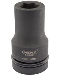 Draper Expert 23mm 1 Inch Square Drive Hi-Torq® 6 Point Deep Impact Socket