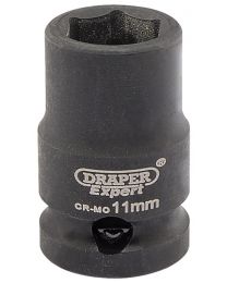 Draper Expert 11mm 3/8 Inch Square Drive Hi-Torq® 6 Point Impact Socket