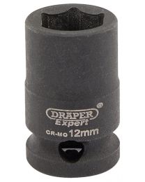 Draper Expert 12mm 3/8 Inch Square Drive Hi-Torq® 6 Point Impact Socket
