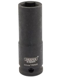 Draper Expert 14mm 3/8 Inch Square Drive Hi-Torq® 6 Point Deep Impact Socket