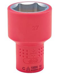 Draper 1/2 Inch Sq. Dr. Fully Insulated VDE Socket (27mm)