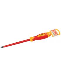Draper Expert 8mm x 200mm Fully Insulated Plain Slot Screwdriver. (Display Packed)