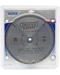 Draper Expert TCT Saw Blade 250X30mmx80T