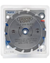 Draper Expert TCT Saw Blade - Nail Cutting 184X30mmx14T