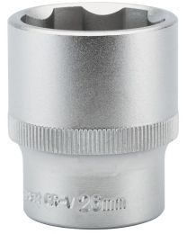 Draper Expert 26mm 1/2 Inch Square Drive Hi-Torq® Satin Chrome 6 Point Socket