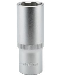 Draper Expert 22mm 1/2 Inch Square Drive Hi-Torq® Satin Chrome 6 Point Deep Socket