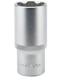 Draper Expert 27mm 1/2 Inch Square Drive Hi-Torq® Satin Chrome 6 Point Deep Socket