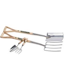 Draper Stainless Steel Fork with Spade Set and Hand Trowel with Hand Fork Set (4 Piece)
