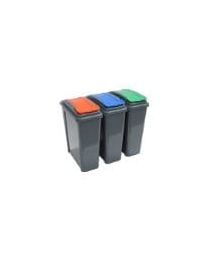 Pack Of Three 25 Litre Recycling Bins