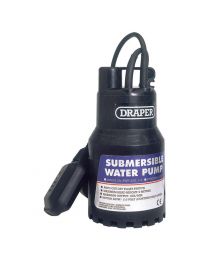 Draper 120L/Min 110V Submersible Water Pump with 6M Lift and Float Switch (200W)