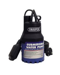Draper 120L/Min 230V Submersible Water Pump with 6M Lift and Float Switch (200W)