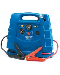 Draper 12V 700A Portable Power Pack with Air Compressor and Integral Light