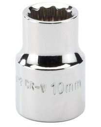 Draper Expert 10mm 3/8 Inch Square Drive Hi-Torq® 12 Point Socket (Sold Loose)