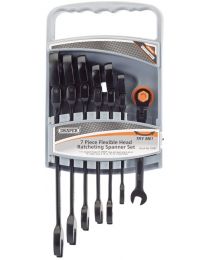 Draper Combination Spanner Set with Flexible Heads (7 Piece)