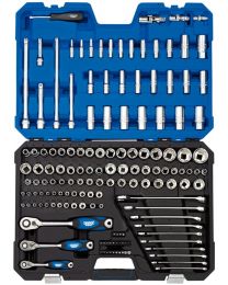 Draper 1/4 Inch, 3/8 Inch and 1/2 Inch Sq. Dr. Tool Kit (150 piece)