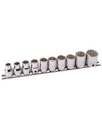 Set of 3/8 Inch Sq. Dr. Draper Hi-Torq® Metric Sockets (10 Piece)