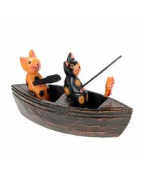 2 Cats In Boat