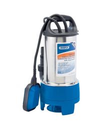 Draper 208L/Min Stainless Steel Submersible Dirty Water Pump with Float Switch (750W)