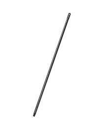 Addis Metal Indoor/Outdoor Broom Handle with Screw Fixing and Hanging Hook, Black, 120 cm