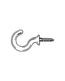 Securit S6301 Cup Hooks Plastic White 25mm X5