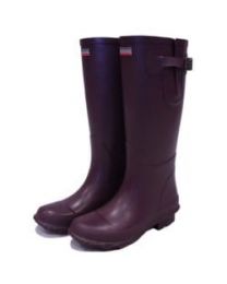 Town & Country TFW2558 The Bosworth Wellington Boots, Aubergine, UK Size 8