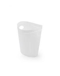 Addis Plastic Waste Paper Bathroom Bedroom Office Bin, 12 litre, White