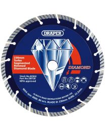 Draper 230 x 22.2mm Segmented Diamond Blade