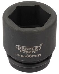 Draper Expert 36mm 3/4 Inch Square Drive Hi-Torq® 6 Point Impact Socket