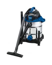 Draper 30L 1400W 230V Wet and Dry Vacuum Cleaner with Stainless Steel Tank