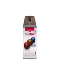 Plasti-kote 22113 400ml Premium Spray Paint Satin - Chocolate Brown