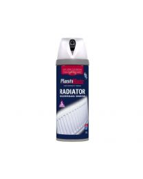 Plasti-kote 26102 400ml Radiator Satin Spray Paint - White