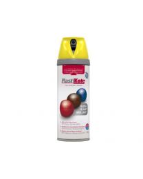 Plasti-kote 21104 400ml Premium Spray Paint Gloss - New Yellow