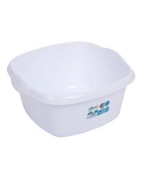 High Grade Square Washing Up Bowl in Ice White