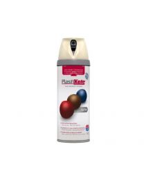 Plasti-kote 22114 400ml Premium Spray Paint Satin - Grey Beige