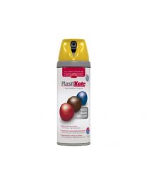 Plasti-kote 21105 400ml Premium Spray Paint Gloss - Yellow