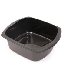 Addis Rectangular Washing Up Bowl, Soft Black, 9.5 Litre