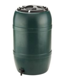 Strata Products Ltd Ward GN325 210L Water Butt including Tap and Lockable Lid - Green/black