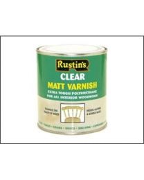 Rustins POMC1000 1L Poly Matt Varnish - Clear