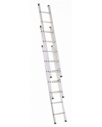 Abru 2.0m Professional Triple Compact Extension Ladder, Heavy Duty 150Kg Load Capacity, BS EN131 certification, 5 Year Guarantee
