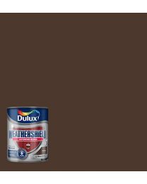 Dulux Weather Shield Exterior High Gloss Paint, 750 ml - Conker