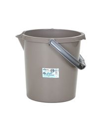 High Grade Wham Colourful 10 Litre Durable Plastic Bucket with Litre Scale (Mocha)