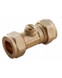 Oracstar Compression Isolating Valve 15 x 15mm Slotted Brass