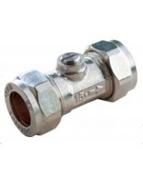 Oracstar Compression Isolating Valve Slotted 15 x 15mm Chrome