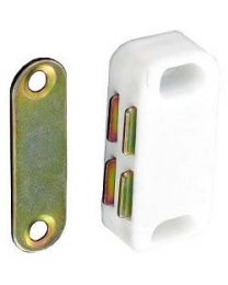 Securit Magnetic Catch White X 1