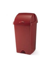 Addis 48 Litre Roll Top Large Kitchen Bin, Roasted Red