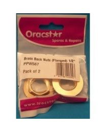 Oracstar Brass Back Nuts Flanged 1/2 Inch