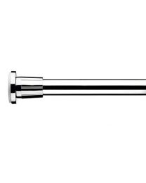 Croydex Self Supporting Telescopic Shower Curtain Rod Extends from 1100mm to 2600mm Chrome