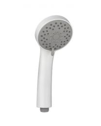 Croydex Essentials Three Function Shower Handset with Rub Clean Nozzles, White