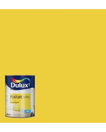 Dulux Matt Paint for Walls Feature, 1.25 L - Lemon Punch