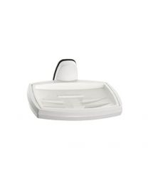 Silver Style Soap Dish White 10338